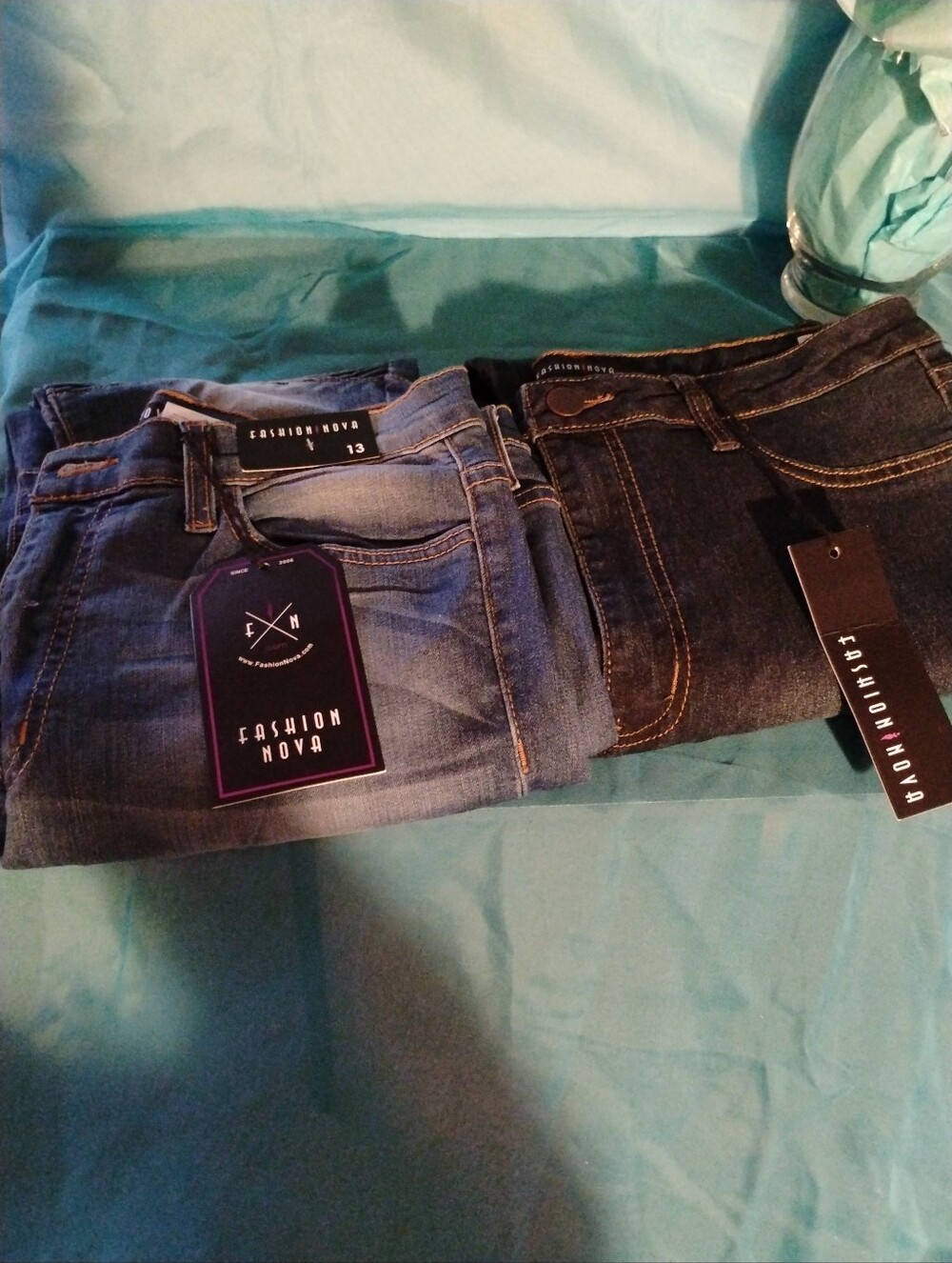 2 Pair Fashion Nova Jeans
